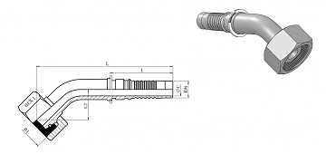 M36x2,0/45-12 DKOS int DN20