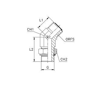 TN517-ORFS 1.7/16"-R1/4"