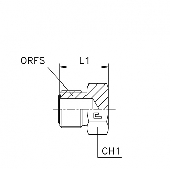 Заглушка ORFS 1"