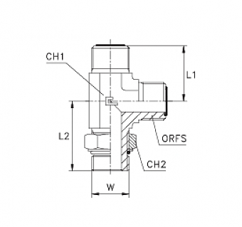 TN516-ORFS 1.7/16"-1.5/16"-12UNF
