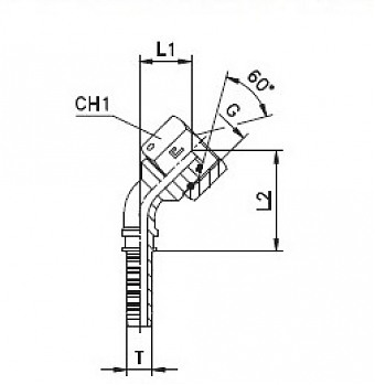 BSP 1.1/2"-11/45-20 DN32 (С) штифт. гайка (O-RING)
