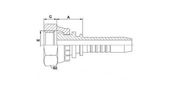 BSP 3/4"-14/0-10 DN16 (FLAT)