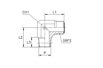 TN94-ORFS 13/16"-NPT 1/4"