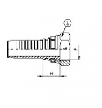 BSP 1/4"-19/0-04 DN6 (FLAT) (T)
