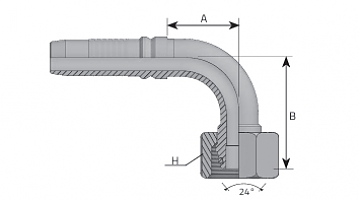 M30x2,0/90-12 DKOS int DN20