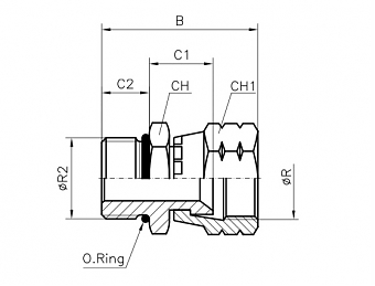 TN426-JIC 3/4"-3/4"-16UNF